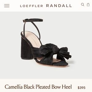 Loeffler Randall Camellia Pearl Pleated Bow Heel